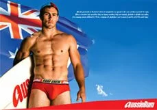 Surfer in red shorts